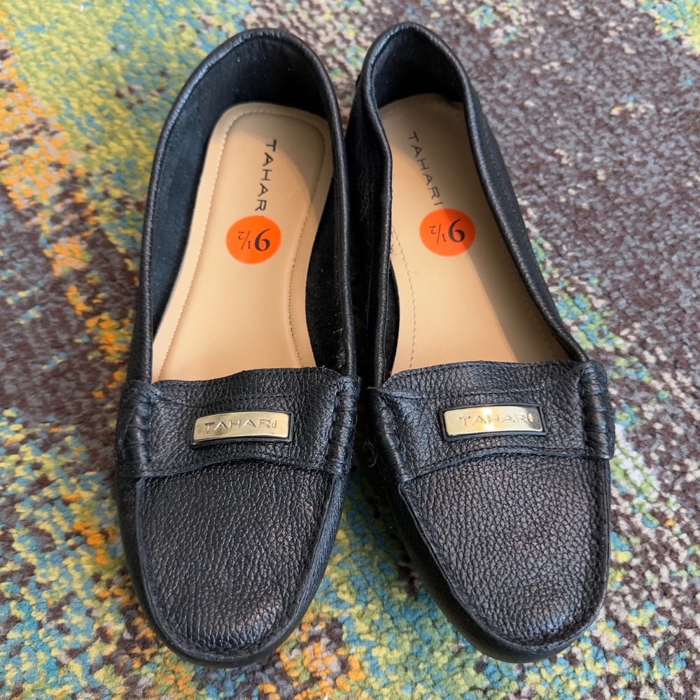 Women’s Tahari Pebbled Leather Marilu Driving loafers